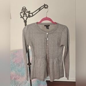 Link Women's Silver Cardigan Sweater